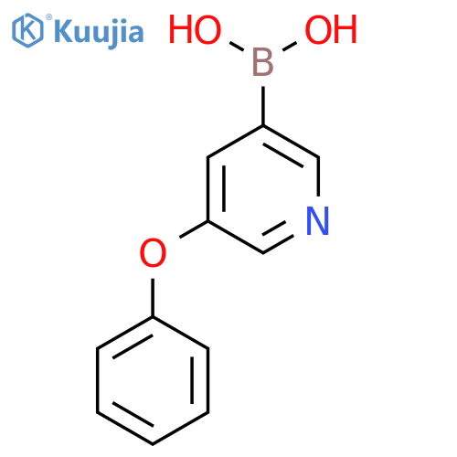 (5-Phenoxypyridin-3-yl)boronic acid structure