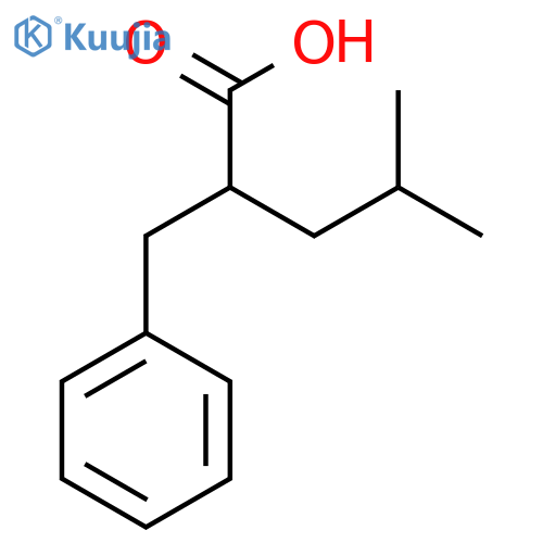 2-benzyl-4-methylpentanoic acid structure