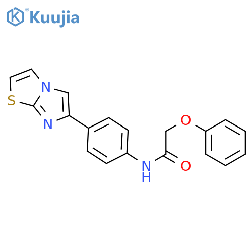 N-(4-{imidazo2,1-b1,3thiazol-6-yl}phenyl)-2-phenoxyacetamide structure