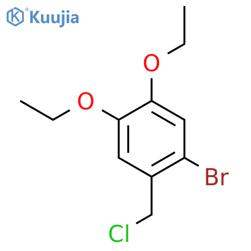 1-bromo-2-(chloromethyl)-4,5-diethoxybenzene structure