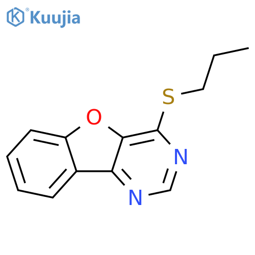 6-(propylsulfanyl)-8-oxa-3,5-diazatricyclo7.4.0.0^{2,7}trideca-1(9),2(7),3,5,10,12-hexaene structure