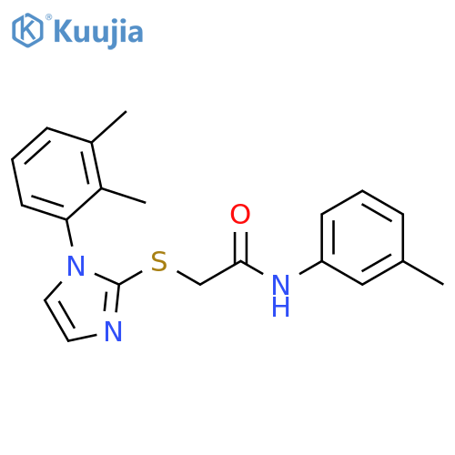 2-{1-(2,3-dimethylphenyl)-1H-imidazol-2-ylsulfanyl}-N-(3-methylphenyl)acetamide structure