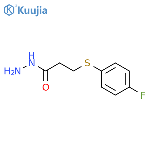 3-[(4-fluorophenyl)thio]propanohydrazide structure