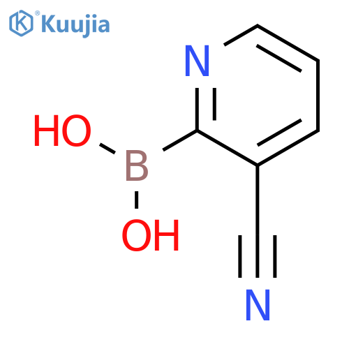 (3-Cyanopyridin-2-yl)boronic acid structure