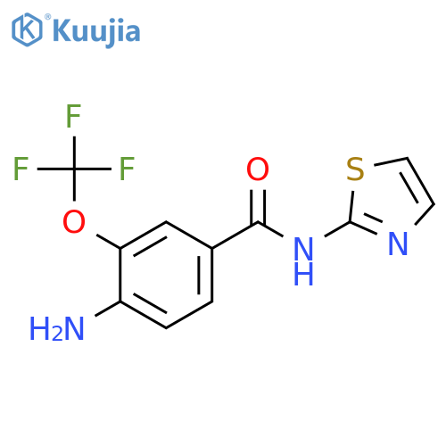 Benzamide, 4-amino-N-2-thiazolyl-3-(trifluoromethoxy)- structure