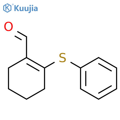 2-(phenylsulfanyl)cyclohex-1-ene-1-carbaldehyde structure