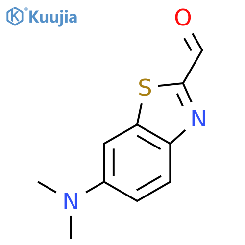 6-(dimethylamino)-1,3-benzothiazole-2-carbaldehyde structure