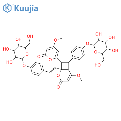 Achyrodimer D; 4',4'''-Di-O-β-D-glucopyranoside structure