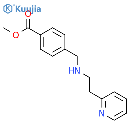 Methyl 4-(((2-(pyridin-2-yl)ethyl)amino)methyl)benzoate structure