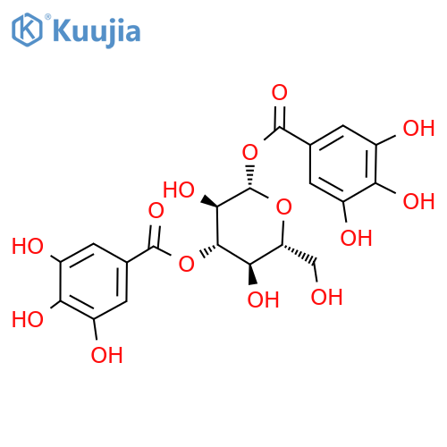 1,3-Di-O-galloyl-β-D-glucopyranose structure
