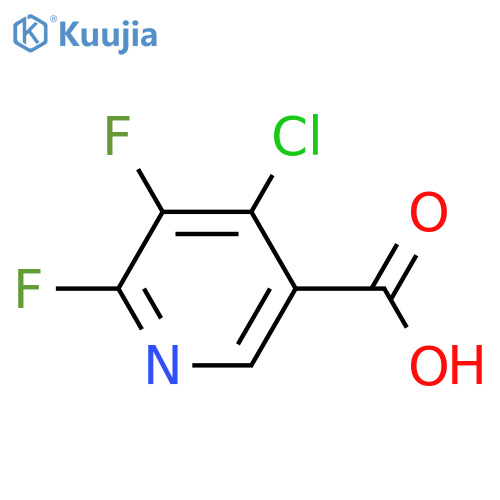 4-chloro-5,6-difluoro-pyridine-3-carboxylic acid structure