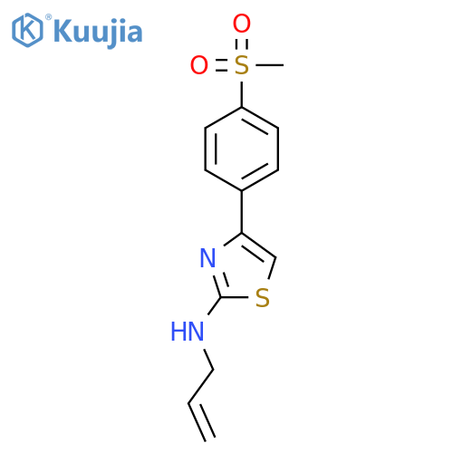 4-(4-Methanesulfonylphenyl)-N-(prop-2-en-1-yl)-1,3-thiazol-2-amine structure