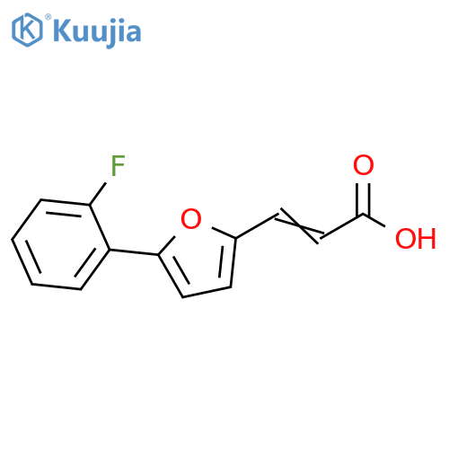 3-5-(2-Fluorophenyl)furan-2-ylprop-2-enoic Acid structure