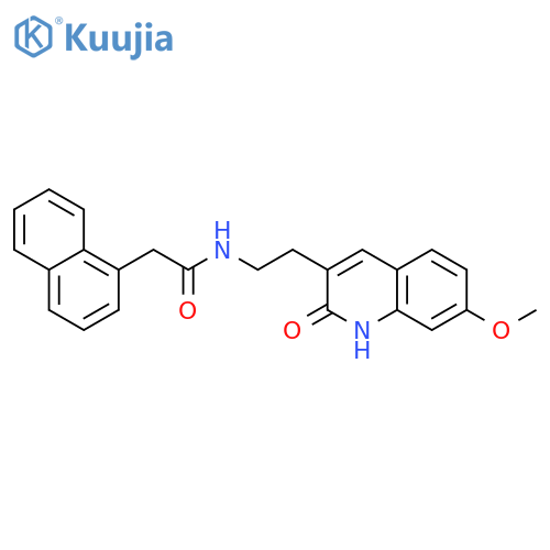 N-2-(7-methoxy-2-oxo-1,2-dihydroquinolin-3-yl)ethyl-2-(naphthalen-1-yl)acetamide structure