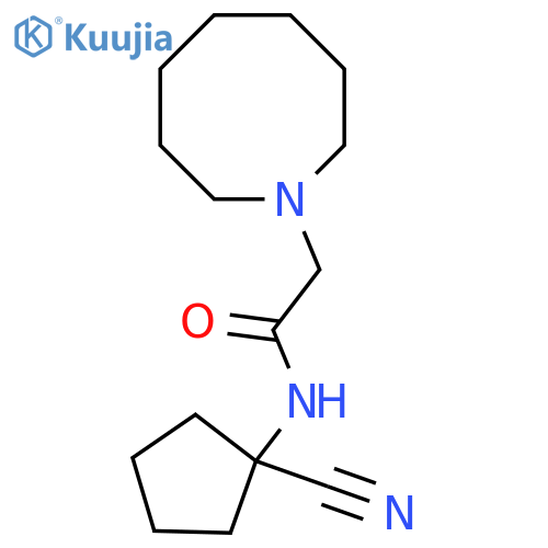 2-(azocan-1-yl)-N-(1-cyanocyclopentyl)acetamide structure