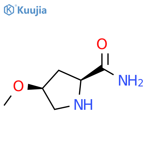 (2S,4S)-4-methoxypyrrolidine-2-carboxamide structure