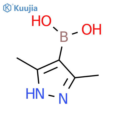 3,5-dimethyl-1H-pyrazol-4-ylboronic acid structure