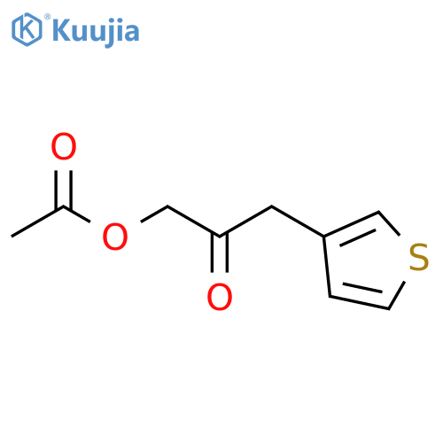 2-Propanone, 1-(acetyloxy)-3-(3-thienyl)- structure