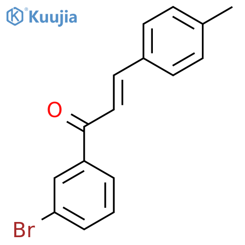 (2e)-1-(3-Bromophenyl)-3-(4-methylphenyl)prop-2-en-1-one structure