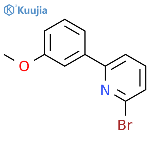 PYRIDINE, 2-BROMO-6-(3-METHOXYPHENYL)- structure