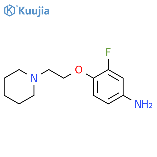 3-Fluoro-4-2-(1-piperidinyl)ethoxyphenylamine structure