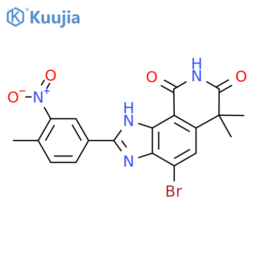 4-Bromo-6,6-dimethyl-2-(4-methyl-3-nitrophenyl)-3,6-dihydro-7H-imidazo[4,5-h]isoquinoline-7,9(8H)-dione structure