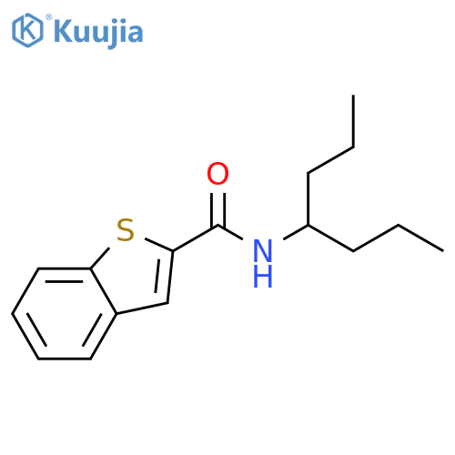 Benzo[b]thiophene-2-carboxamide, N-(1-propylbutyl)- structure