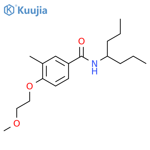 Benzamide, 4-(2-methoxyethoxy)-3-methyl-N-(1-propylbutyl)- structure