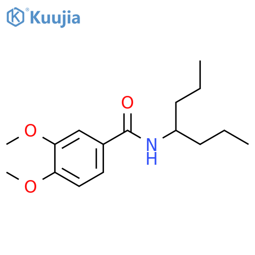 Benzamide, 3,4-dimethoxy-N-(1-propylbutyl)- structure