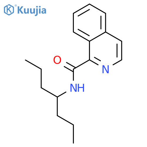 1-Isoquinolinecarboxamide, N-(1-propylbutyl)- structure