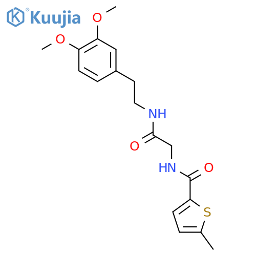 N-[2-(3,4-dimethoxyphenyl)ethyl]-2-[(5-methylthiophen-2-yl)formamido]acetamide structure