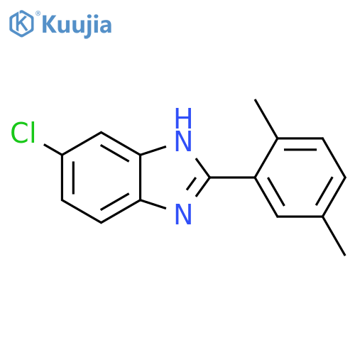 1H-BENZIMIDAZOLE, 5-CHLORO-2-(2,5-DIMETHYLPHENYL)- structure