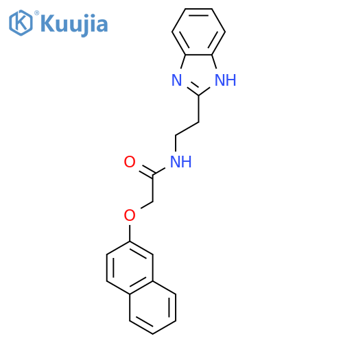 Acetamide, N-[2-(1H-benzimidazol-2-yl)ethyl]-2-(2-naphthalenyloxy)- structure