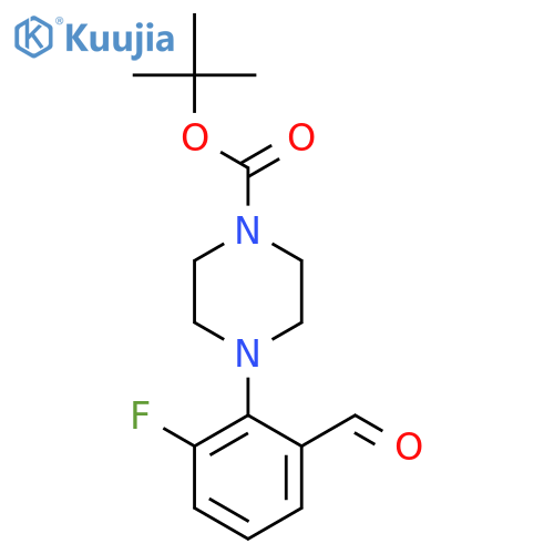 tert-Butyl 4-(3-Fluoro-2-formylphenyl)piperazine-1-carboxylate structure