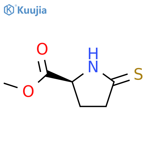 Proline, 5-thioxo-,methyl ester structure