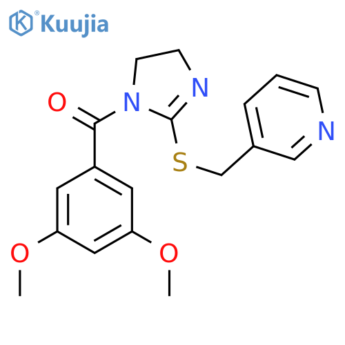 3-({1-(3,5-dimethoxybenzoyl)-4,5-dihydro-1H-imidazol-2-ylsulfanyl}methyl)pyridine structure