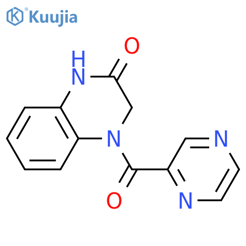 4-(pyrazine-2-carbonyl)-1,2,3,4-tetrahydroquinoxalin-2-one structure