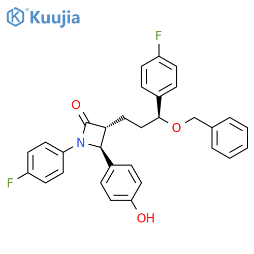3-Benzyloxy-3-(fluorophenyl)propyl Ezetimibe structure