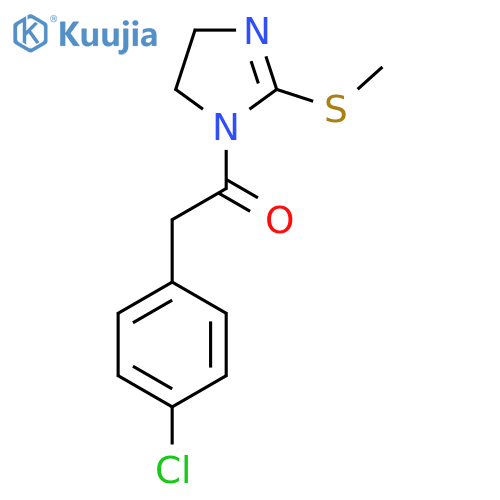 2-(4-chlorophenyl)-1-2-(methylsulfanyl)-4,5-dihydro-1H-imidazol-1-ylethan-1-one structure