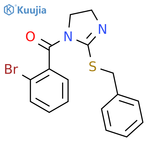 2-(benzylsulfanyl)-1-(2-bromobenzoyl)-4,5-dihydro-1H-imidazole structure