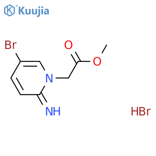 Methyl 2-(5-bromo-2-iminopyridin-1(2H)-yl)acetate hydrobromide structure