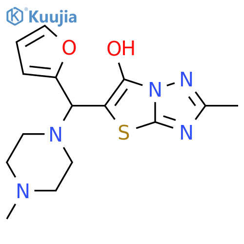 5-(furan-2-yl)(4-methylpiperazin-1-yl)methyl-2-methyl-1,2,4triazolo3,2-b1,3thiazol-6-ol structure