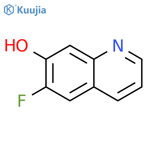 6-fluoro-7-Quinolinol structure