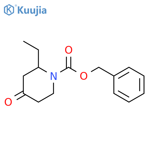 N-1-Cbz-2-ethyl piperidin-4-one structure