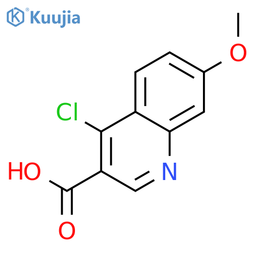 4-Chloro-7-methoxyquinoline-3-carboxylic acid structure