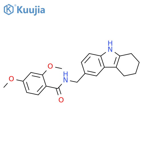 2,4-dimethoxy-N-(2,3,4,9-tetrahydro-1H-carbazol-6-yl)methylbenzamide structure