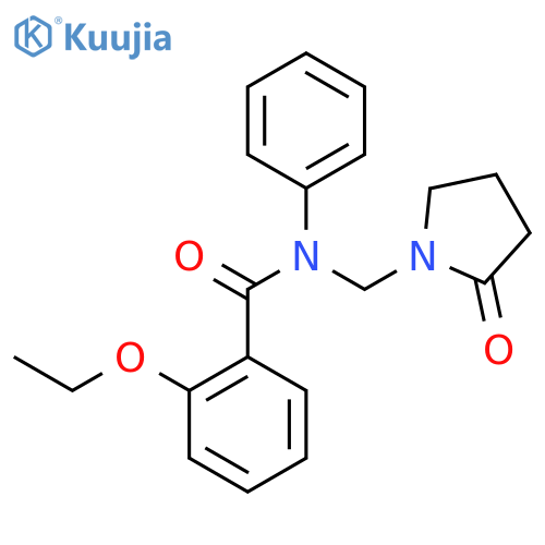 2-ethoxy-N-(2-oxopyrrolidin-1-yl)methyl-N-phenylbenzamide structure