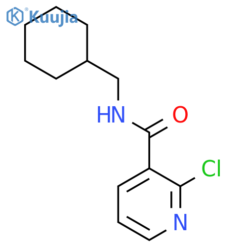 2-chloro-N-(cyclohexylmethyl)pyridine-3-carboxamide structure
