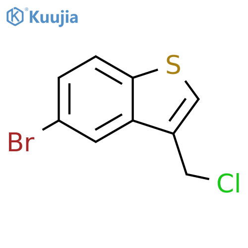 5-Bromo-3-(chloromethyl)-1-benzothiophene structure