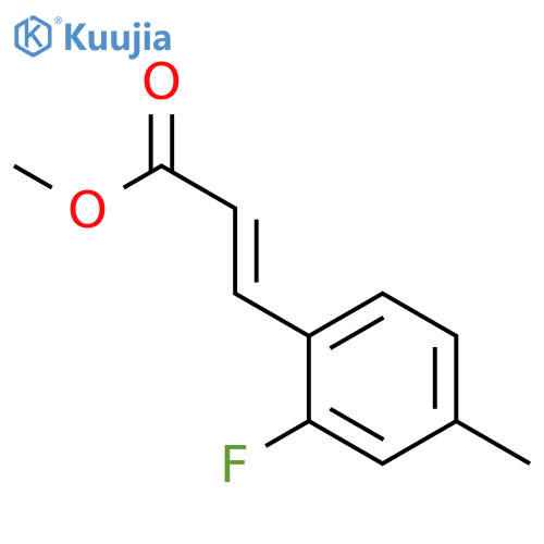 methyl (2E)-3-(2-fluoro-4-methylphenyl)prop-2-enoate structure